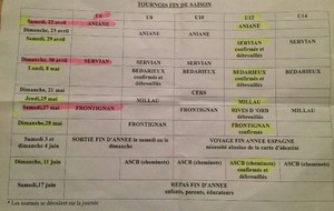 infos école de rugby ....