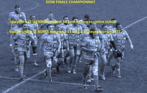 Les lieux des demi finales ...