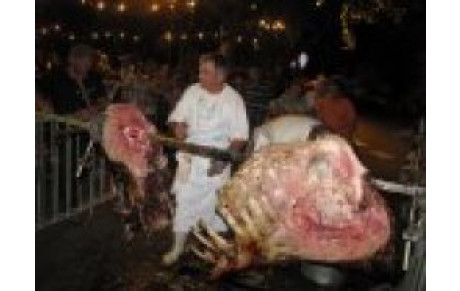 le boeuf à la broche ....