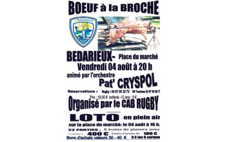 l'été arrive ...le boeuf à la broche aussi !