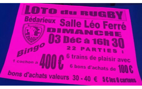 loto dimanche 3 décembre ....
