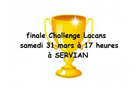Finale Challenge Lacans ...contre les Rives d'Orb
