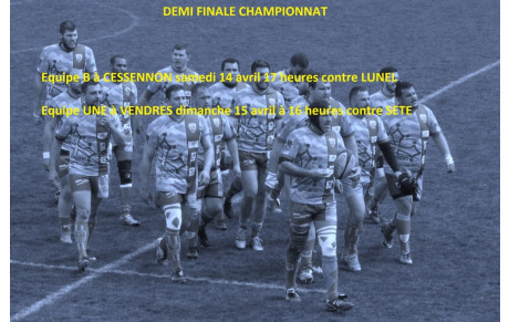 Les lieux des demi finales ...