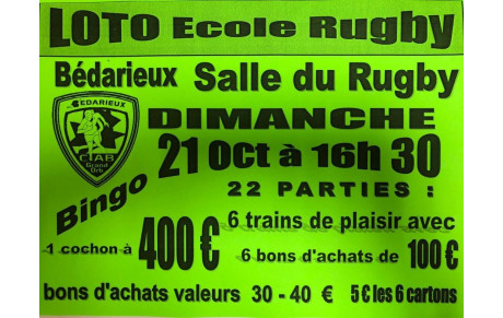 LOTO ECOLE DE RUGBY ....