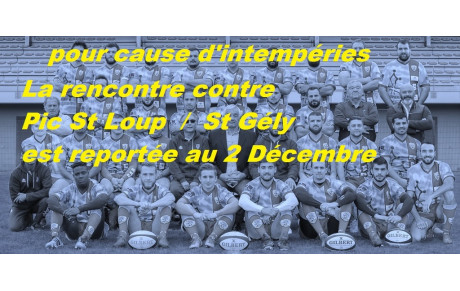 Match de dimanche remis !