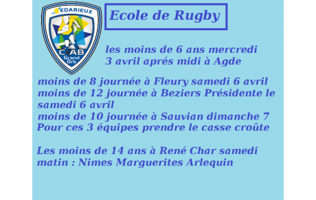 l'école de rugby sur le pont ...