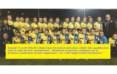 les juniors sur le pont ...