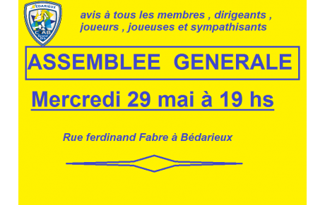 Assemblèe Générale ....