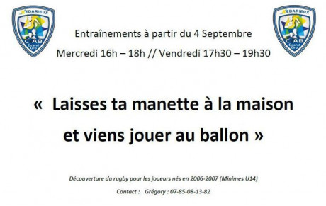 infos jeunes ...minimes , moins de 14 ans