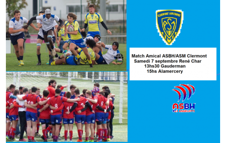 cadets ASBH et ASM Clermont Auvergne ..