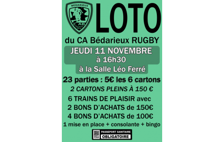 Loto ce Jeudi 11 Novembre 